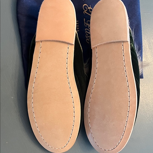 Sabah dark green Slippers with Plush Lining - Picture 3 of 4